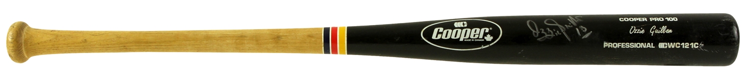 1980's-90's Ozzie Guillen Chicago White Sox Signed Cooper Professional Model Game Used Bat (MEARS LOA/JSA)