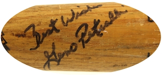 1986-89 Gino Petralli Texas Rangers Signed Louisville Slugger Professional Model Game Used Bat (MEARS LOA/JSA)