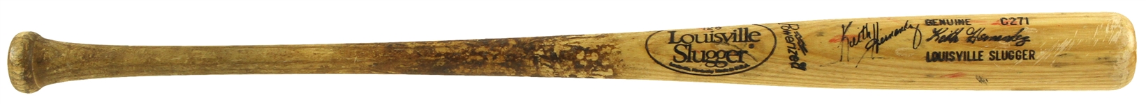 1983-85 Keith Hernandez New York Mets Signed Louisville Slugger Professional Model Game Used Bat (MEARS LOA/JSA)