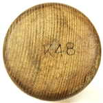 1950-60 Red Kress Post Career H&B Louisville Slugger Professional Model Bat (MEARS LOA)