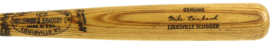 1974 Mike Reinbach Baltimore Orioles H&B Louisville Slugger Professional Model Game Used Bat (MEARS LOA)