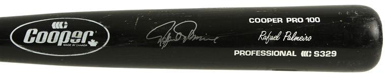 1980s-90s Rafael Palmeiro Texas Rangers Signed Cooper Professional Model Game Used Bat (MEARS LOA/JSA)