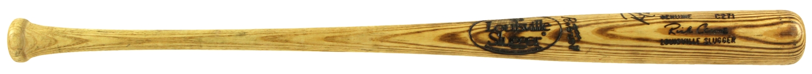 1985 Rick Cerone Atlanta Braves Signed Louisville Slugger Professional Model Game Used Bat (MEARS LOA/JSA)