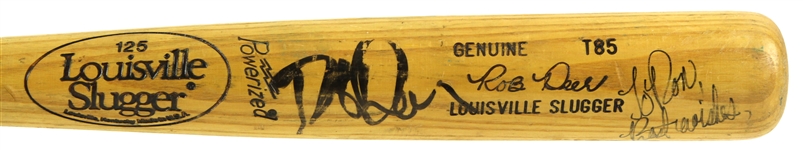 1985 Rob Deer San Francisco Giants Signed Louisville Slugger Professional Model Game Used Bat (MEARS LOA/JSA)