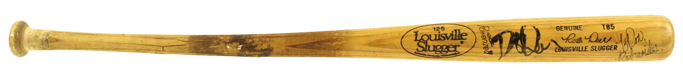 1985 Rob Deer San Francisco Giants Signed Louisville Slugger Professional Model Game Used Bat (MEARS LOA/JSA)