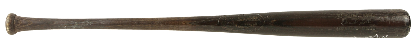 2003-05 David Bell Philadelphia Phillies Signed Louisville Slugger Professional Model Game Used Bat (MEARS LOA/JSA)
