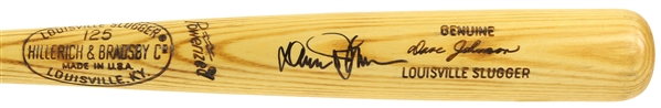 1973-75 Davey Johnson Atlanta Braves Signed H&B Louisville Slugger Professional Model Bat (MEARS LOA/JSA)
