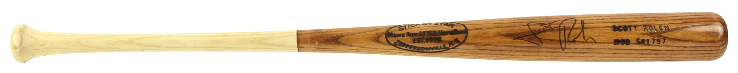 1997 circa Scott Rolen Philadelphia Phillies Signed Sticks By Stan Professional Model Bat (MEARS LOA/JSA)
