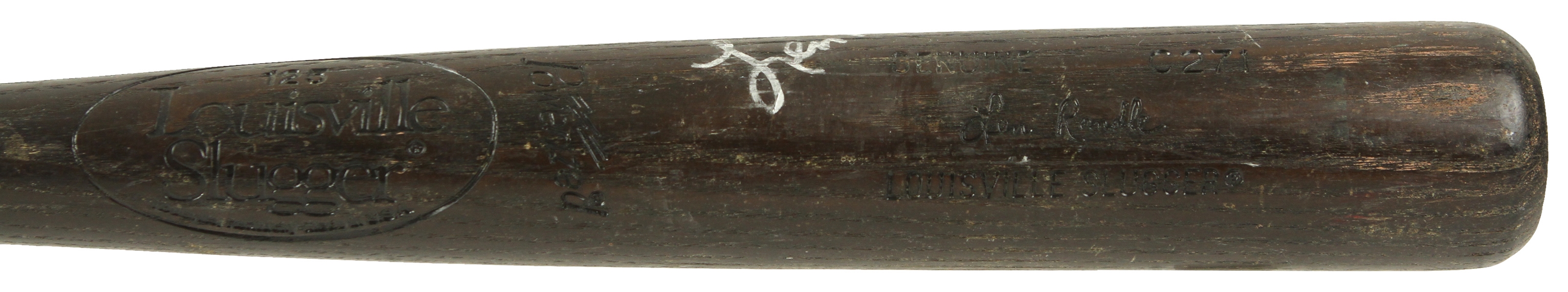 1989 Lenny Randle St. Petersburg Pelicans Signed Louisville Slugger Professional Model Game Used Bat (MEARS LOA/JSA)