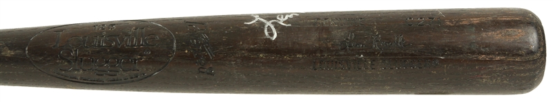 1989 Lenny Randle St. Petersburg Pelicans Signed Louisville Slugger Professional Model Game Used Bat (MEARS LOA/JSA)