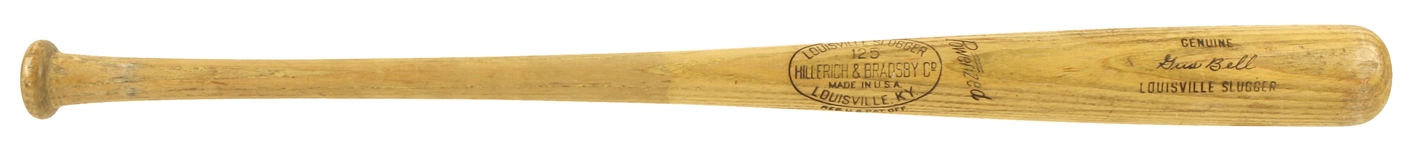1950-60 Gus Bell Pirates/Reds H&B Louisville Slugger Professional Model Game Used Bat (MEARS LOA)