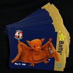 1998 Batty Beanie Baby Milwaukee Brewers Coca Cola Trading Card - Lot of 26