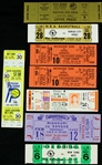 1971-80 College & Professional Basketball Ticket Collection - Lot of 7 w/ 2 Milwaukee Does Stubs 