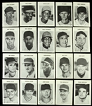 1960s Baseball Player Tabletop Game Outcome Cards - Lot of 20