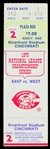 1975 Cincinnati Reds Pittsburgh Pirates Riverfront Stadium NLCS Game 2 Ticket 