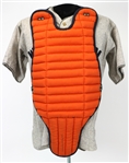 1950s-60s circa Goldsmith Flannel Baseball Jersey & Wilson Chest Protector (MEARS LOA)