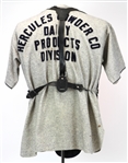 1950's-60's circa Goldsmith Flannel Baseball Jersey & Wilson Chest Protector (MEARS LOA)