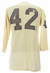 1960's circa #42 White Durene Game Worn Champion Football Jersey (MEARS LOA)