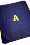 1950s circa Bill Auten 56" x 66" College Football Blanket 