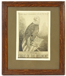 1880's-1940's Presidential Framed Print Collection - Lot of 5 w/ George Washington, Woodrow Wilson, Martin Van Buren, William Henry Harrison, John Tyler & More
