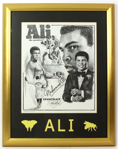 1977 Muhammad Ali The Greatest! 21" x 27" Framed Sportrait