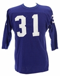 1960s circa Blue Durene #31 Game Worn Football Jersey (MEARS LOA)