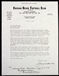 1926-48 George Halas Amos Alonzo Stagg Photocopies Letter Collection - Lot of 3