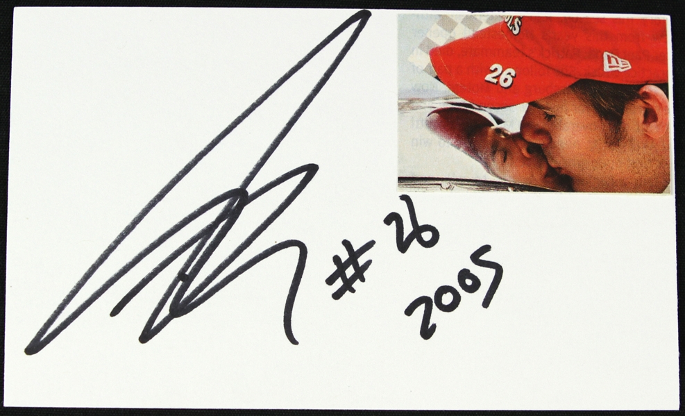 2005 Jeff Gordon Champion Nascar Driver Signed 3" x 5" Index Card (JSA)
