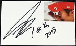 2005 Jeff Gordon Champion Nascar Driver Signed 3" x 5" Index Card (JSA)
