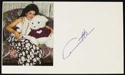 1970s Annette Funicello Americas Sweetheart Signed 3" x 5" Index Card (JSA)