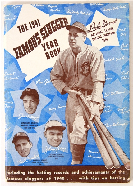 1941 H&B Famous Slugger Yearbook w/ Debs Garms Cover
