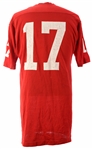 1960's Red Durene #17 Game Worn Russell Southern Football Jersey (MEARS LOA)