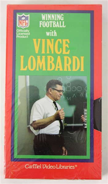 1980s Winning Football with Vince Lombardi Volume 10 "The Passing Game" Sealed VHS Tape