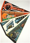 1990's Massive NFL Football Full Size Pennant Collection - Lot of 107 w/ Tennessee Oilers & More