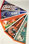 1990's Massive NFL Football Full Size Pennant Collection - Lot of 107 w/ Tennessee Oilers & More