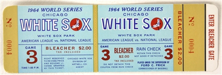 1964 Chicago White Sox White Sox Park World Series Ghost Ticket