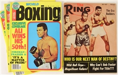 1967-76 Muhammad Ali World Heavyweight Champion Magazine Collection - Lot of 4