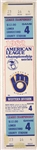 1982 Milwaukee Brewers California Angels County Stadium ALCS Game 4 Ticket