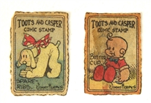 1930s Buttercup & Spare Ribs Toots & Caspers Comic Stamps - Lot of 2
