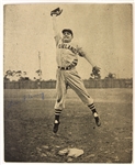 1941-47 circa Les Fleming Cleveland Indians 5.5" x 6.75" Photo