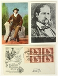 1948 circa Old West Collection - Lot of 3 w/ Rough Riders 50th Anniversary First Day of Issue & Calamity Jane/Wild Bill Hickock Postcards