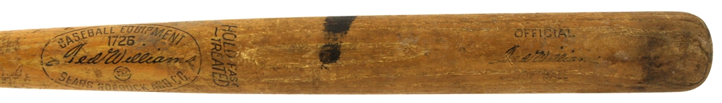 1960's-70's Ted Williams Hank Aaron Willie Mays Store Model Bat Collection - Lot of 4 