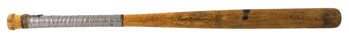1960's-70's Ted Williams Hank Aaron Willie Mays Store Model Bat Collection - Lot of 4 