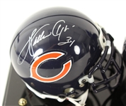 1990's Walter Payton Gale Sayers Chicago Bears Signed Mini Helmet Display (JSA)