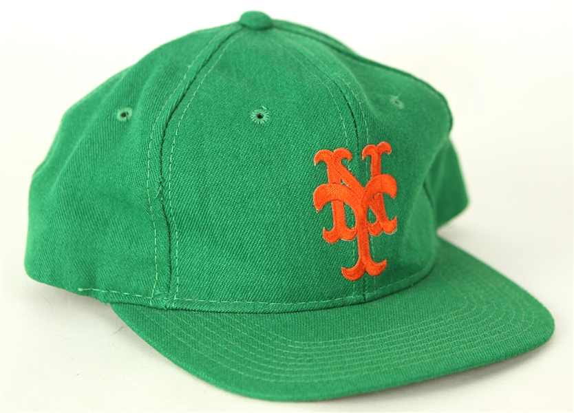 1990s New York Mets #12 Game Worn St. Patricks Day Cap (MEARS LOA)