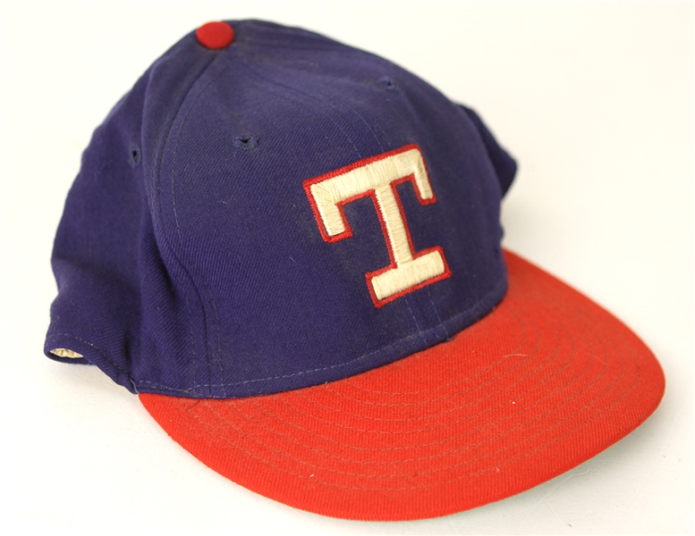 1972-76 Jeff Burroughs Texas Rangers Game Worn Cap (MEARS LOA)