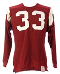 1958-66 Maroon Durene #33 Game Worn Wilson Football Jersey (MEARS LOA)