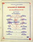 1974 Carmen Basilio World Middle & Welterweight Champion Signed Cavalcade of Champions Program (JSA)