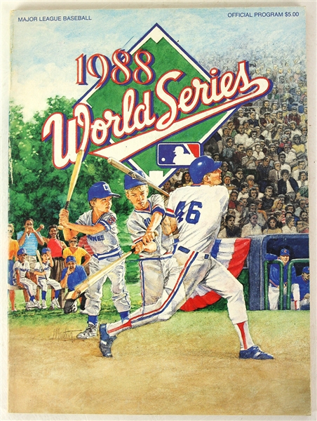 1988 Los Angeles Dodgers Oakland Athletics World Series Program