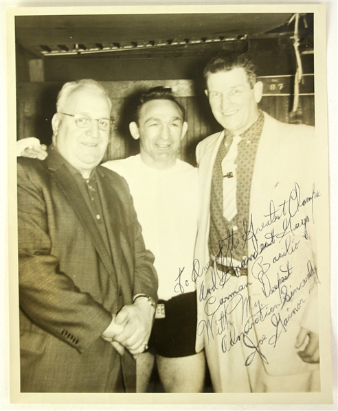 1950s Carmen Basilio Joe Gainor Signed & Inscribed 8" x 10" Photo (JSA)
